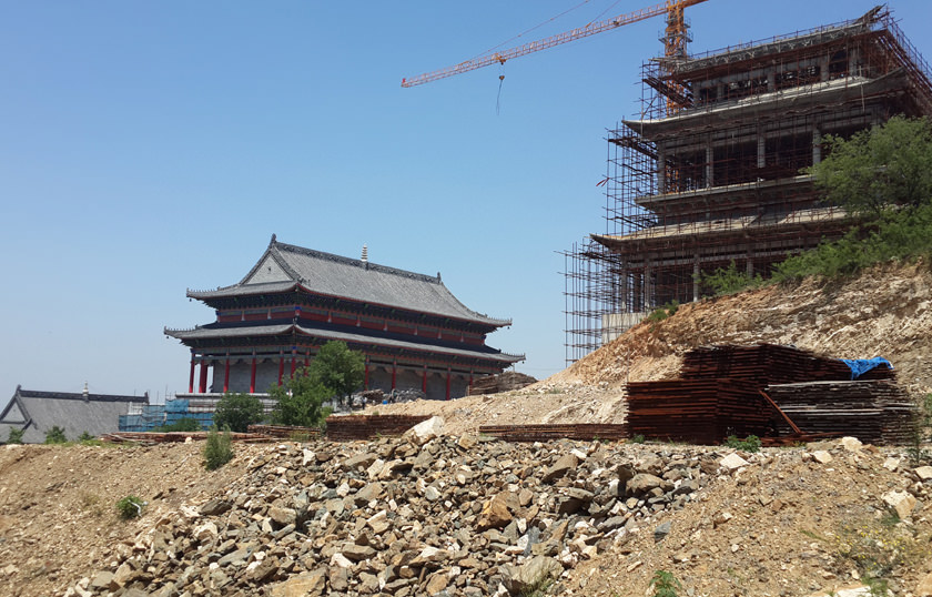 寺院建筑工程施工現(xiàn)場(chǎng)