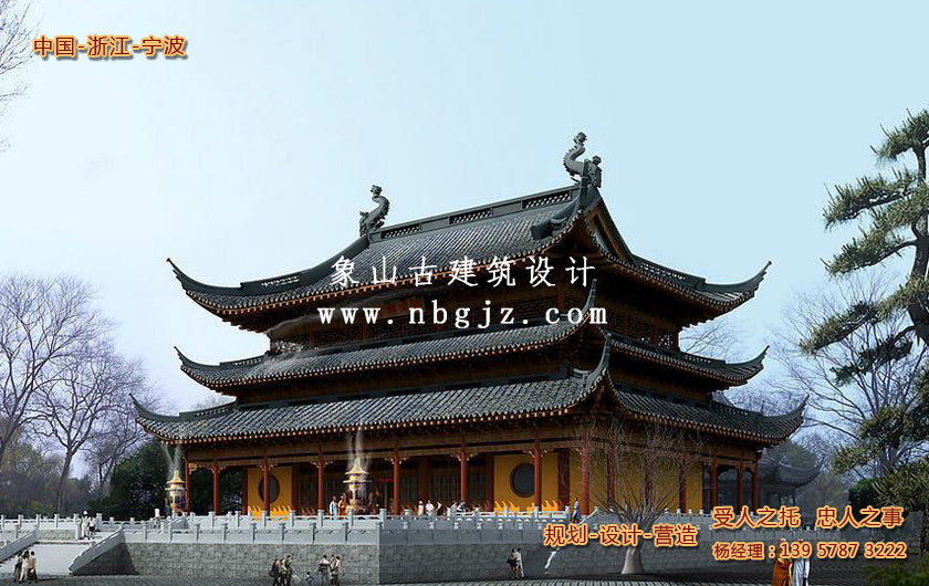 佛教寺廟大雄寶殿 佛教寺廟大雄寶殿